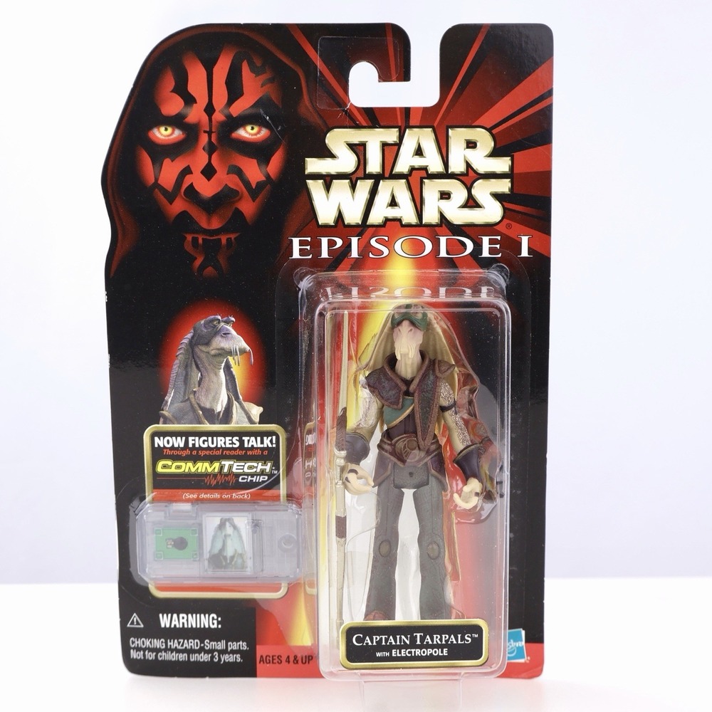 Star Wars Episode I Captain Tarpals CommTech Chip Figure MOC Sealed 1998 Hasbro